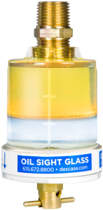 Des-Case Oil Sight Glass